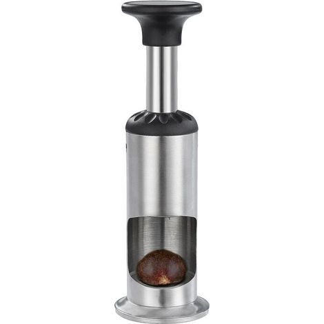 Ustensile de barbecue Ouvre-chataigne eplucheur de noix en acier inoxydable poinçon manuel casse-noisette decortiqueur economiser des efforts outils de cuisine menagers(23.57cm) (1/4)