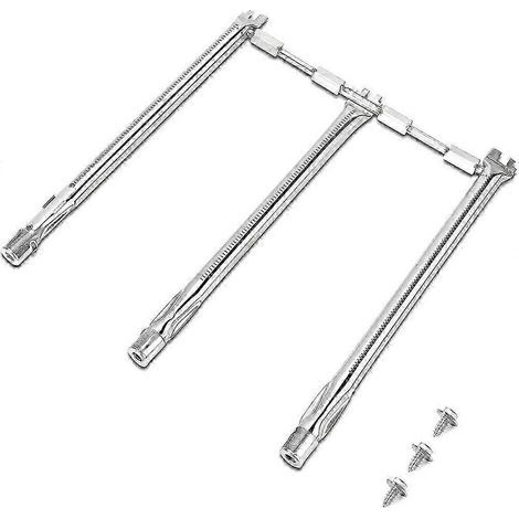 Brûleurs de 18 pouces pour Weber Spirit série 300 E310, S310, E320 et S320, et tubes de brûleur de remplacement pour Weber E330, S330, SP-330 et Weber Spirit II série 310. (1/5)