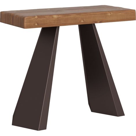 Tavolo consolle "Monza" allungabile in legno per sala da pranzo -Allungabile fino a 196 cm / Premium / Abete Natura (1/4)