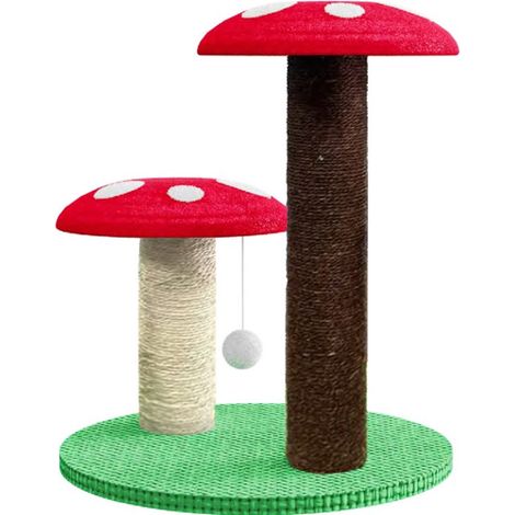 Tiragraffi modello Fungo in sisal per gatti