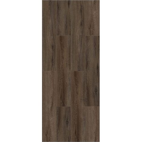 Sol PVC SPC à clipser, plancher design en lames massives 5 mm avec couche d'usure 0,5 mm, compatible chauffage au sol, surface 2,554 m² (1/5)