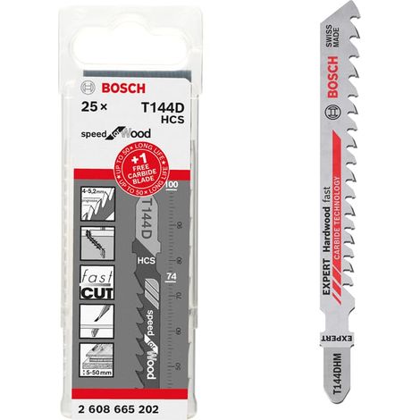 Bosch Stichsägeblatt Expert ‘Hardwood Fast’ T 144 DHM Blätter 2608665202
