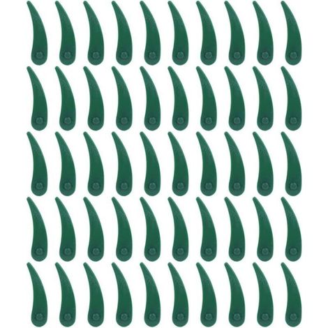 Packung mit 50 Ersatzklingen aus Kunststoff für Bosch Durablade Art 23-18 LI und Art 26-18 LI Rasentrimmer
