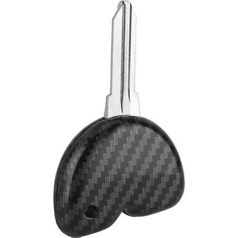 Clé de contact vierge pour moto avec boîtier, style fibre de carbone pour Vespa (1/5)
