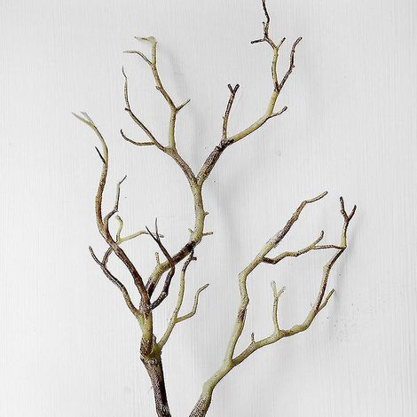 Lot de 5 branches d'arbre artificielles séchées, décoration de mariage, fête, maison, hôtel, Noël, bois de cerf, main verte, blanche, bleue (1/4)
