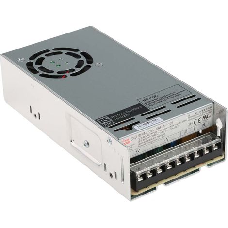 Alimentation à découpage intégrée, RS PRO 240W, 1 sortie à 12V c.c. 20A ( Prix pour 1 ) (1/3)