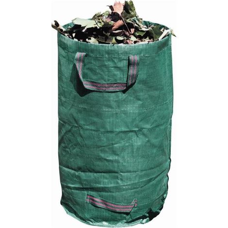 Idealspaten Gartensack mit Verstärkungsring hochreißfester Kunststoff grün 272 L (1/5)