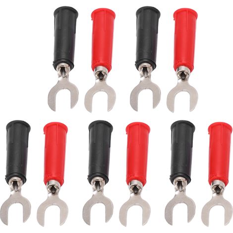 Lot de 10 adaptateurs J.20019 de type U 6 mm résistants à la haute tension vers fiche banane avec prise 4 mm (1/5)