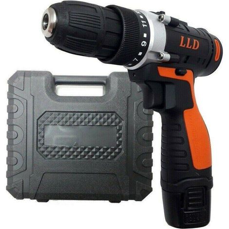 TrAdE Shop Traesio - Trapano Avvitatore A Batteria Valigetta 18v Cordless + Batteria Omaggio - (1/3)