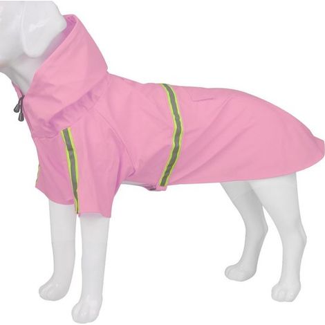 Impermeable reflectante tipo poncho-capa para perros - Color naranja (1/5)