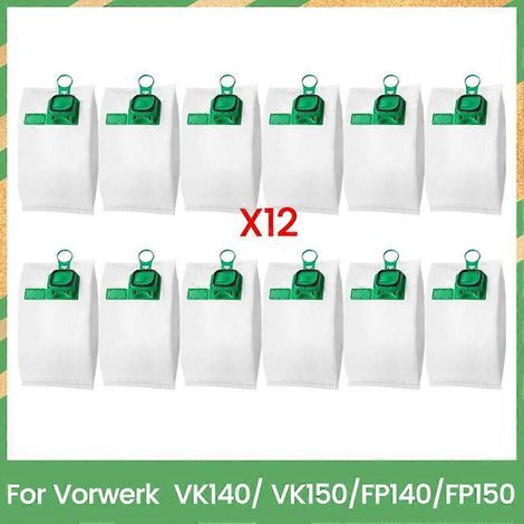 Ersatz-Staubbeutel (12er-Pack) für Vorwerk VK140/VK150/FP140/FP150 Bodenstaubsauger – Ersatzteile (1/5)