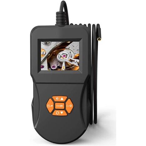 Caméra Endoscope 8 lumière LED avec caméra Semi-Rigide étanche à écran de 2,4 Pouces pour l'inspection des véhicules à Moteur, détecteur de canalisation d'égout (1/5)