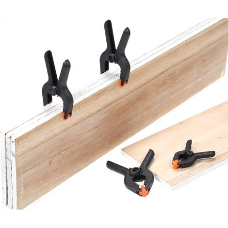 [JAMAIS UTILISÉ]Lot de 10 pinces à ressort en nylon et plastique, embouts multifonctionnels, pour la photographie, l'éclairage, le travail du bois et le collage (6 x 2" + 4 x 3").