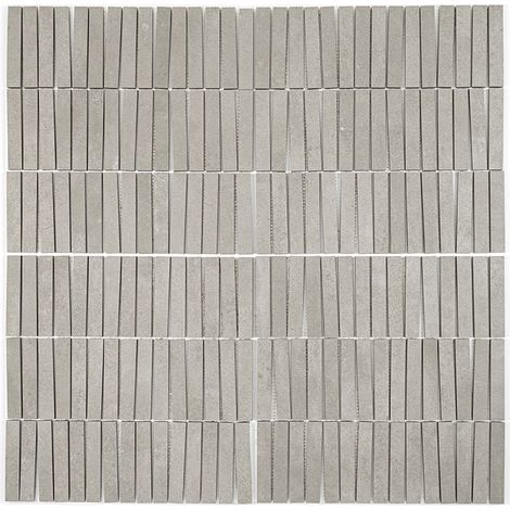 Carrelage Imitation Ciment Turin Cendre Mosaïque  MESH 30x30 cm