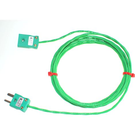 Cordons prolongateurs et thermocouples type K RS PRO, 10m, Blindé, temp. max. 260°C, gaine PFA ( Prix pour 1 )
