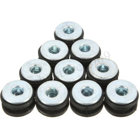 20 pcs Moto M6 Caoutchouc Oeillets Ensemble Carénage Capot Pièces Tampon Rondelle Coussin De Décompression Universel pour La Plupart Des Motos (1/3)
