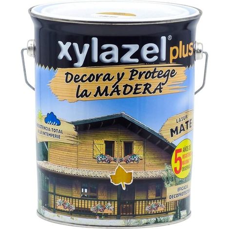 Protector Madera Lasur Xylazel Plus Mate Ebano 5L