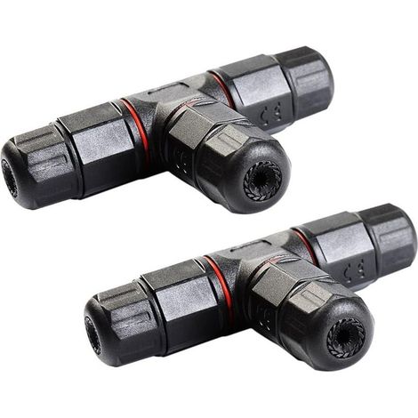 Boîtes de jonction électriques étanches IP68, connecteur de câble à 3 voies, boîte électrique extérieure, 2 pièces (1/5)