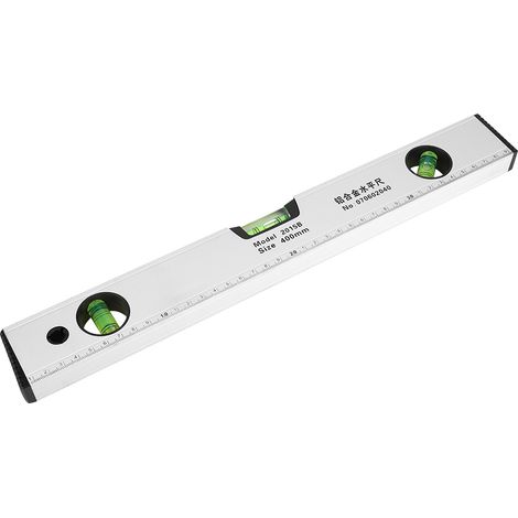 400 mm Präzisions-Wasserwaage aus Aluminium, hochpräzise magnetische Silberlineal (1/5)