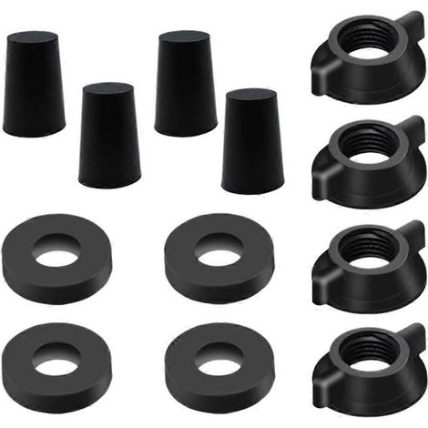 Kit de remplacement pour éléments filtrants Berkey - 4 écrous papillon, 4 rondelles et 4 bouchons en silicone (1/5)