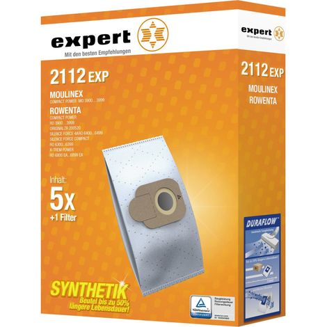 EXP 2112 Staubsaugerbeutel 5 Synthetik + 1