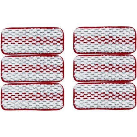 Lot de 6 lingettes de rechange pour balai Vileda, compatibles avec les têtes de balai Vileda Easy Clean et autres accessoires. (1/4)