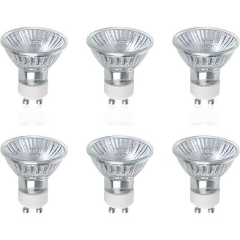 GU10 Ampoules Halogènes, Lot de 6 50W GU10 Spots Halogènes, AC 220V-240V, 700 Lumens, Angle de Faisceau 40°, 2800K Blanc Chaud, Dimmabledengyank (1/5)