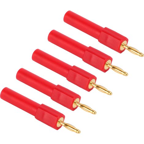 5 Pièces Connecteurs Banane 2mm à 4mm Haute Conductivité pour Câbles Électriques (1/5)