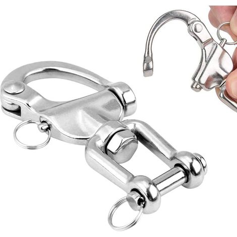Pivotant à 360° en Acier Inoxydable - Capacité de 650 kg - Pour une Rotation et une Fixation Sécurisées de Fauteuil Suspendu, Sac de Frappe, Gril Pivotant, Mousqueton Rotatif, Balançoire, etc