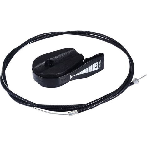 Kit de Remplacement de Commande Commutateur Câble d'accélérateur Universel de 39 po pour Tondeuses à Gazon de Jardin(Noir，1m) (1/4)