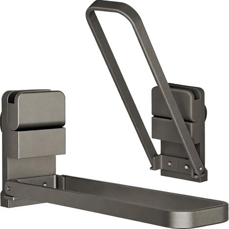 Barre À Serviettes par Ventouse À Vide,2 Pièces Porte-Serviettes pour Porte De Douche en Verre sans Perçage Porte-Vêtements Pliable pour Maison Cuisine Hôtel Salle d'eau (1/5)