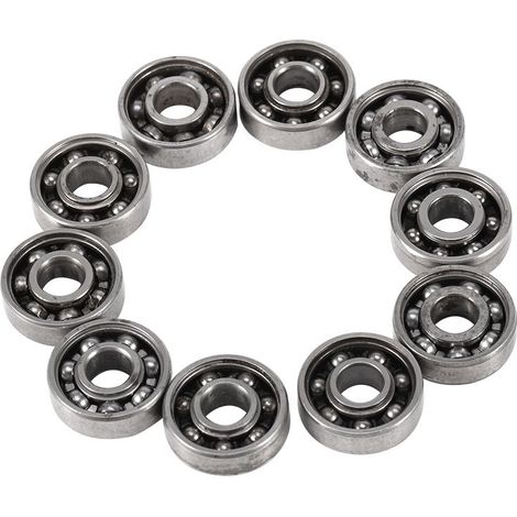 Roulements en acier durable et stable, lot de 10 pièces, pour instruments électriques et jouets (8 x 22 x 7 mm). (1/5)