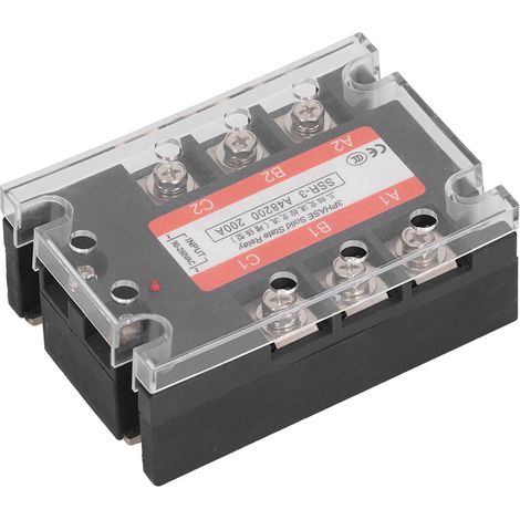 3-Phasen-SSR-Regler, Halbleiterrelais, Industriesysteme, 200 A AC auf 480 V AC für CNC-Werkzeugmaschinen und Verpackungsmaschinen (1/5)