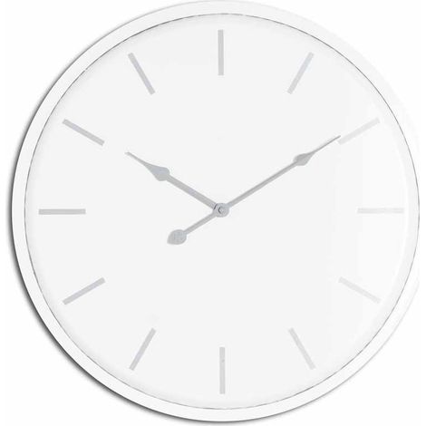 Brandon Wall Clock - Metal - L4 x W49 x H49 cm - White