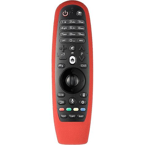 Étui de protection en silicone souple anti-poussière pour télécommande LG AN MR600 (rouge) (1/5)