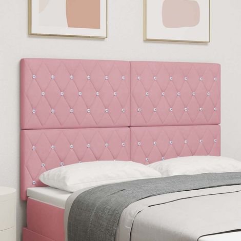 Tête de lit Rose 144 cm Velours (1/5)