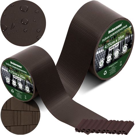 Heckermann Zaunband 4,75 cm x 35 m - Braun (1/5)