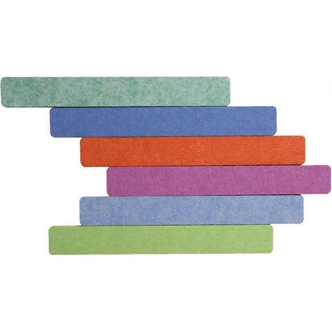 1 jeu de barres de feutrine pour tableau d'affichage, tableau mémo (1/4)