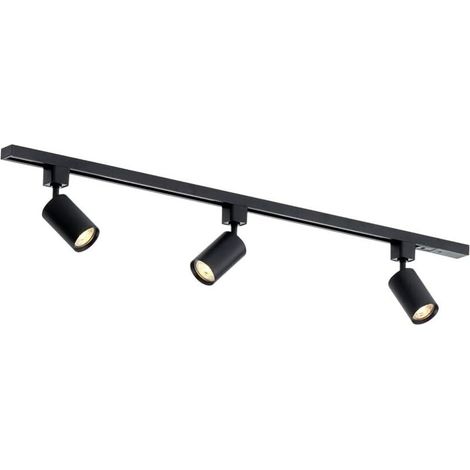 Plafonnier LED 3 spots orientables – Design moderne noir et blanc chaud – Idéal salon, cuisine ou chambre – Ampoules incluses (1/5)