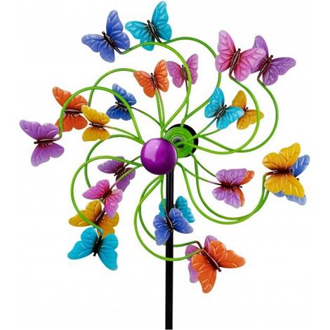 Formano - Moulin à vent 35/124cm Papillons