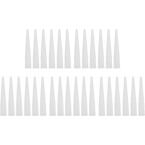 30 pièces Buses de Scellement en Plastique pour Mastic et Colle, Embouts de Soudure Silicone (1/5)