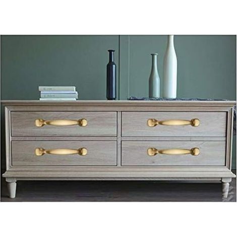 (10 unidades) Tirador dorado para armario de 128 mm - Tirador para muebles, tirador para puerta de armario de cocina, tirador para armario (1/3)