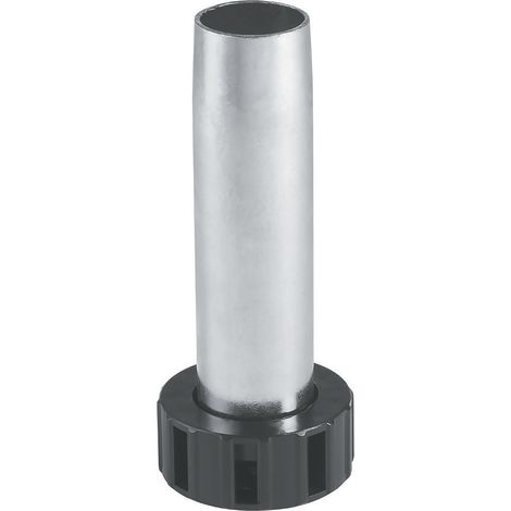 Sockelverstellfuß verstellbar (Sockelfuß), Höhe 100mm Rohr ø 28mm Stahl verzinkt