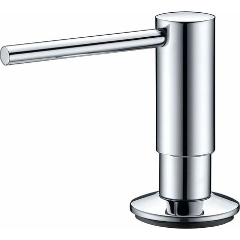 Mizzo Govaro Seifenspender mit 360° drehbarem Auslauf – oben nachfüllbarer Flüssigseifenspender für Küchenspüle – verchromter Edelstahl-Flüssigseifenspender 300 ml (10 oz) (1/4)