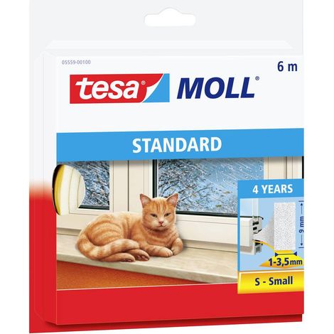 TESA® CALFEUTRER 05559-00100-00 PROFIL CAOUTCHOUC STANDARD PROFIL I 6 M X 9 X 6 MM