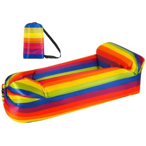 Inflatable Sofa, Camping Inflatable Chair, Waterproof Inflatable Hammock, Lazy Lazy Sofa Air Bed for Outdoor Use, Pool Parties (1/5)