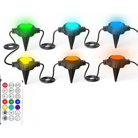 Catena Luminosa Decorativa Solare 10M Picchetto Faretto LED Giardino DX23013