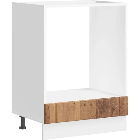 Maison Exclusive - Armoire de four Lucca vieux bois bois d'ingénierie (1/5)