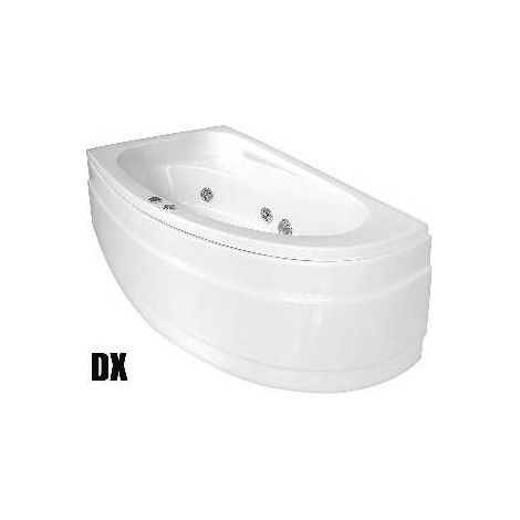 VASCA CON IDROMASSAGGIO ANGOLARE MODELLO ZAIRA CON PANNELLO Misura: Versione dx