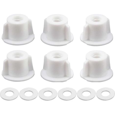 Bardusch Lot de 6 pièces écrou arrière pour siège de toilette avec fixation inférieure (M6 filetage) (1/5)